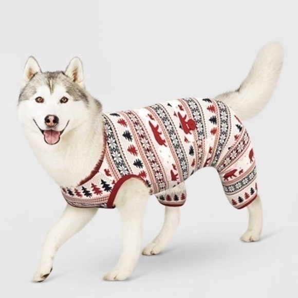 Wondershop Holiday Fair Isle Print Matching Family Christmas Dog Pet Pajamas - Picture 1 of 7